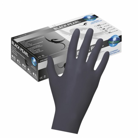 Black Pearl 100stk nitril engangshansker - (Large / 8-9)